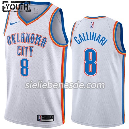 Kinder NBA Oklahoma City Thunder Trikot Danilo Gallinari 8 Nike 2019-2020 Association Edition Swingman